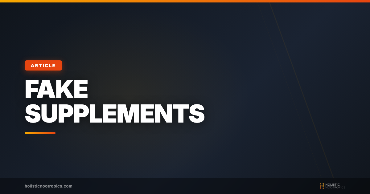 Amazon's Fake/Counterfeit Supplement Problem