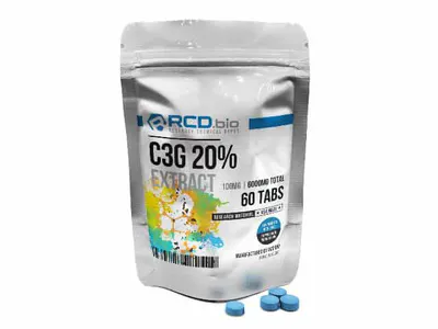 C3G (Cyanidin 3 Glucoside) 20% Extract [Tablets] by RCD Bio