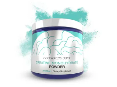 Creatine Monohydrate Powder (200 Mesh) by Nootropics Depot
