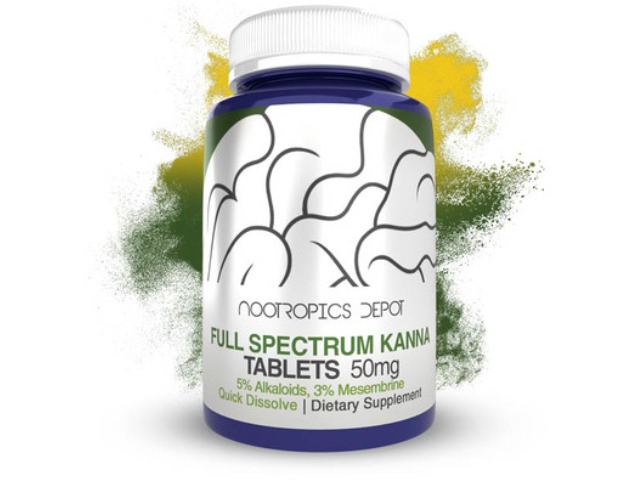 Full Spectrum Kanna Extract Quick Dissolve Tablets | 50mg by Nootropics Depot