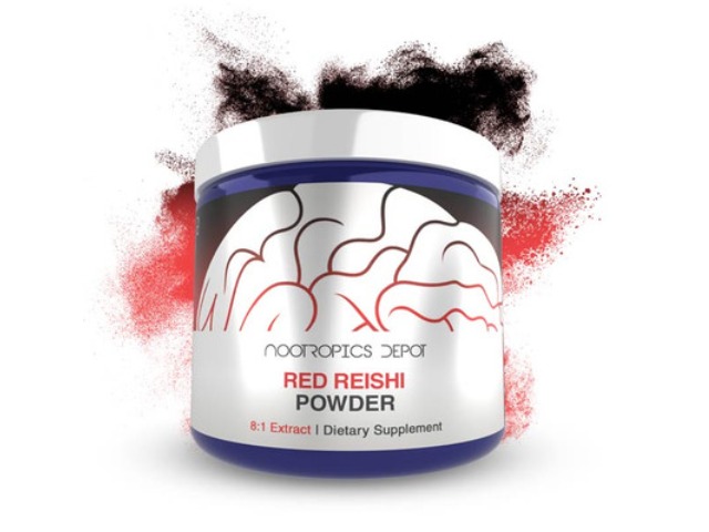 Buy Red Reishi Mushroom Powder (8:1 Dual Extract) by Nootropics Depot