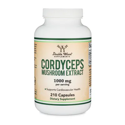 Cordyceps Mushroom Extract Supplement by Double Wood Supplements