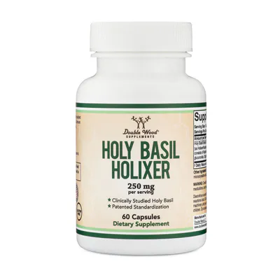 Holixer Holy Basil Extract Supplement by Double Wood Supplements
