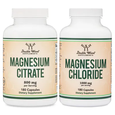 Mag C Stack (Magnesium Chloride & Citrate) by Double Wood Supplements