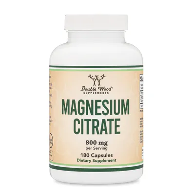 Magnesium Citrate Supplement by Double Wood Supplements
