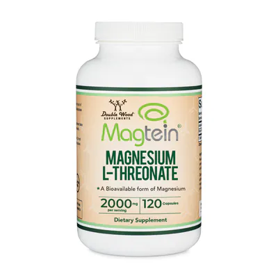 Magnesium L-Threonate (Magtein) Supplement by Double Wood Supplements