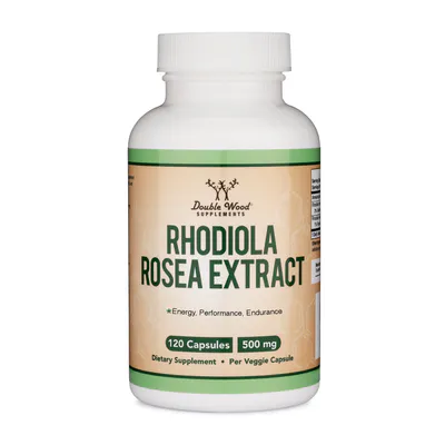 Rhodiola Rosea Extract Supplement by Double Wood Supplements