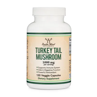 Turkey Tail Mushroom Supplement by Double Wood Supplements