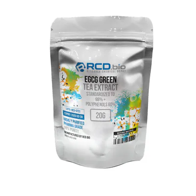 EGCG Green Tea Extract Powder Standardized to 98% + Polyphenols 60% [Powder] by RCD Bio