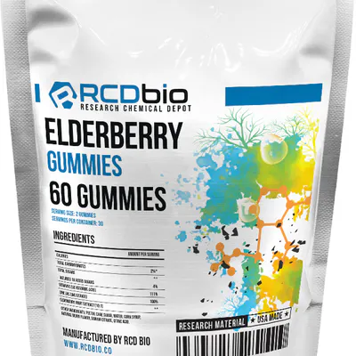 Elderberry Gummies (with Vitamin C + Zinc) [60 Gummies] by RCD Bio