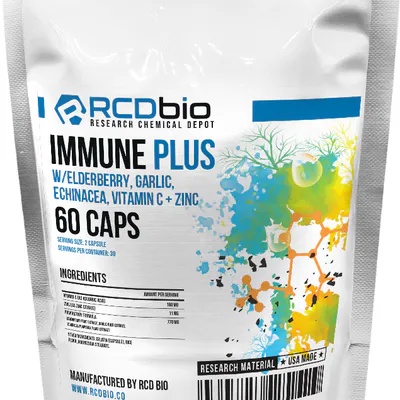 Immune Plus w/Elderberry, Garlic, Echinacea, Vitamin C + Zinc [Capsules] by RCD Bio