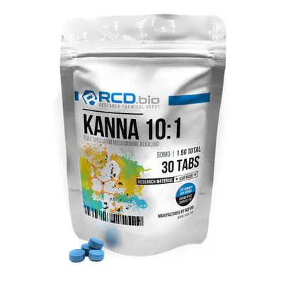 Kanna 10: 1 Full Spectrum Mesembrine Alkaloid [Tablets] by RCD Bio