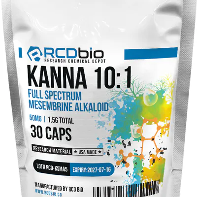 Kanna 10:1 Full Spectrum Mesembrine Alkaloid [Capsules] by RCD Bio