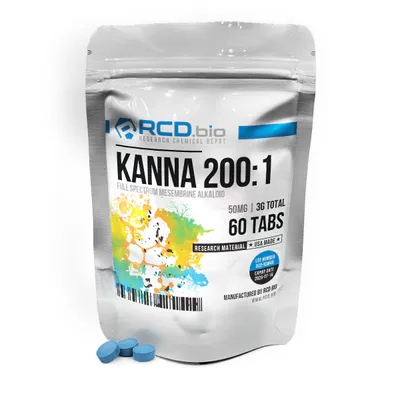 Kanna 200: 1 Full Spectrum Mesembrine Alkaloid [Tablets] by RCD Bio