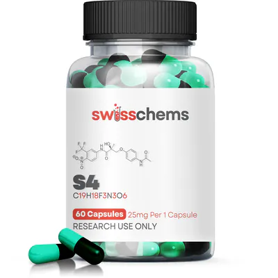 S4 (Andarine), (25mg/capsule) 60 Capsules by Swiss Chems